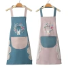 Household hand-drying, kitchen cooking, waterproof and oil-resistant apron, fashionable cooking waistband for both men and women, adult work clothes Item Picture